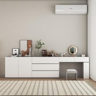 9C现简约梳妆台室斗柜一体代收纳台MLC柜电卧视柜组合化妆高款 带