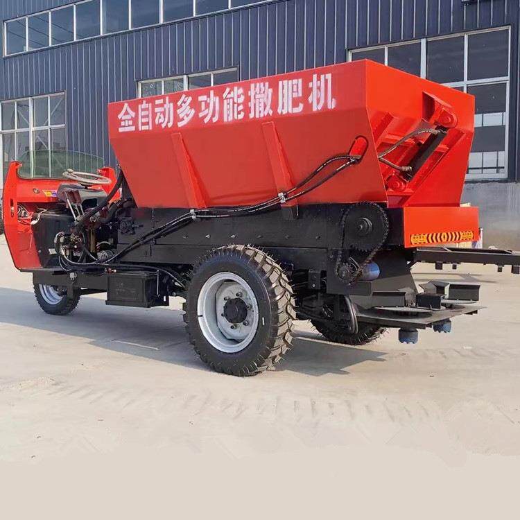 拖拉机牵引撒粪车粪动物粪扬便机SQH12方四轮粪牛抛洒车