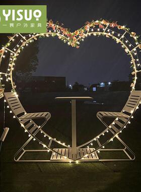 网红景区拍照打卡户外道具景区度假闲阳光REQ房村别墅休藤编家鸟