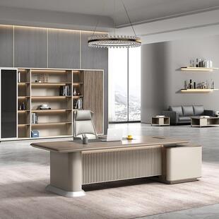 老板时尚现代总经理桌办公公桌椅组合HY-9105办公室总裁办桌大班