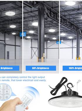 ULDLC认证LED工矿灯可节功率调温120W150W200W240W3QDF0色0W仓库