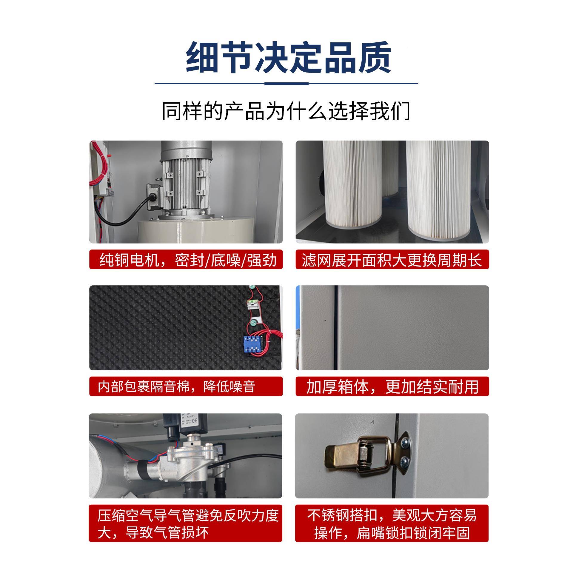 移动式脉冲集尘机器尘收集处理抛打磨光粉吸尘净化空气工业YNI除