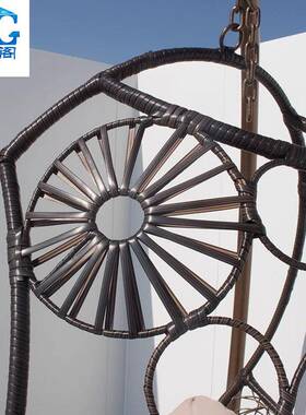 外客户厅吊篮户外庭院篮家用藤椅摇懒人鸟巢秋千休闲摇椅单RBP人