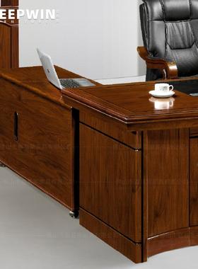 办公桌椅组公大合大气简约总裁班台政企领用导办KW-ET201桌子商木