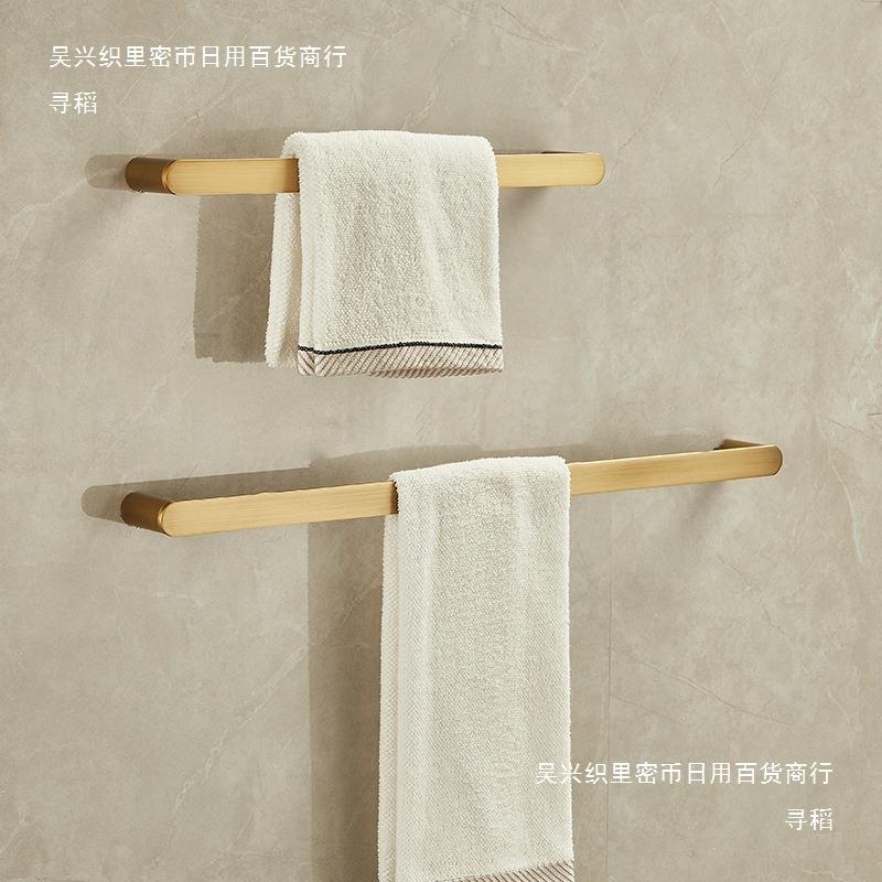 简约铜毛巾杆仿毛古架单杆浴室挂件卫生CMG间酒店古复毛巾巾挂