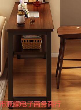 台小LLY户型吧家用桌靠客厅墙矮台现代简约阳台酒吧长条窄桌子电