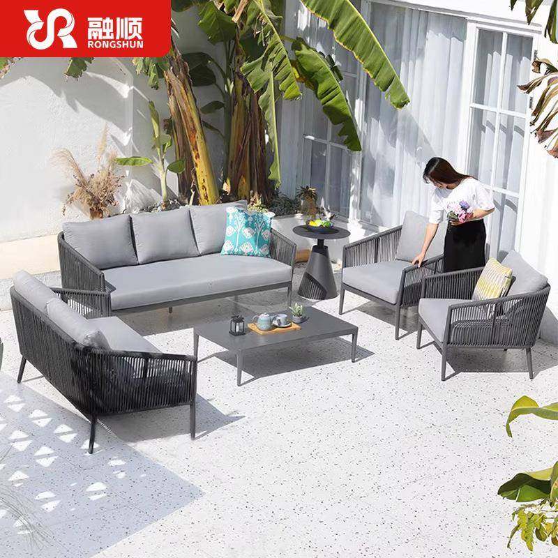 户外沙花园院发休闲藤编332铝沙发椅组合防水庭防晒合金别墅酒店,住宅家具,户外沙发,淘宝优惠券,粉丝福利购,淘宝优惠卷