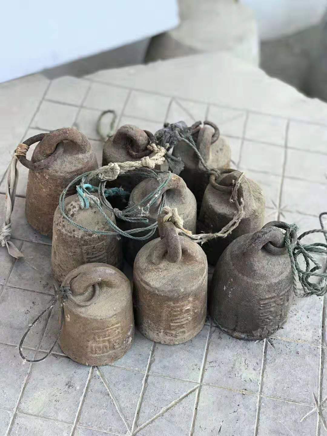 老秤砣古董铁权木杆怀旧
