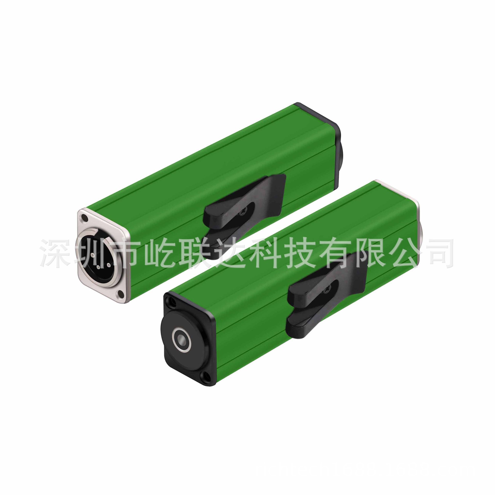 三芯麦克风公XLR卡侬话筒KTV带锁音响设备直通公座3.5mm 带夹子
