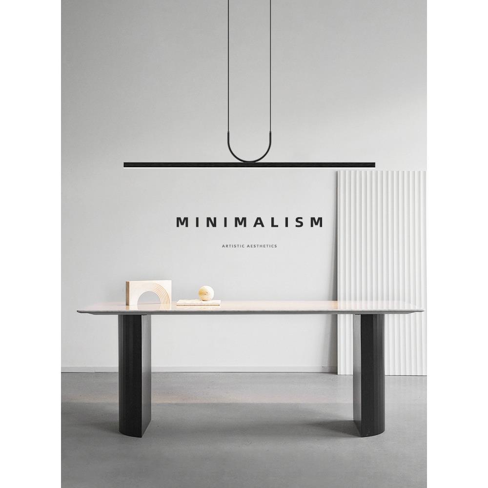 设计师餐吊灯78622厅3新款0现代简约灯餐桌意式极简家装吧台一字