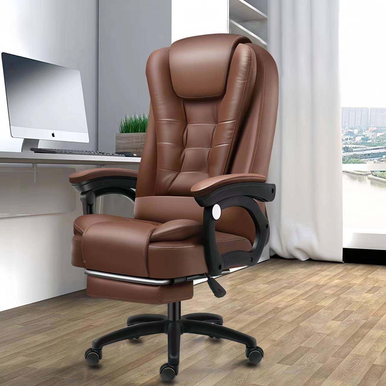 老板椅办公椅加厚电脑椅家用升降K款电竞可子午睡办公躺椅久坐座