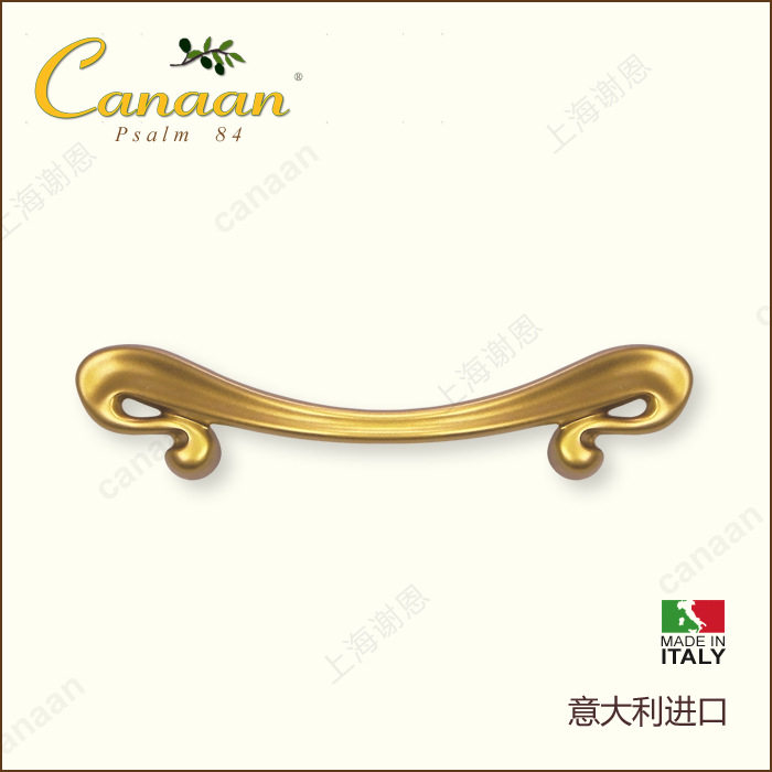 Canaan迦南原装意大利进口砂金色艺术创意抽屉柜门拉手15099型号