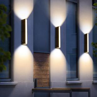 户外壁灯防庭院大门口阳台现三面发光代简外水墙灯意上下打光创双
