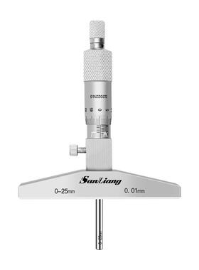 高精度游标深度分尺千游标深度尺0-25m.00m1螺旋IMD测微器