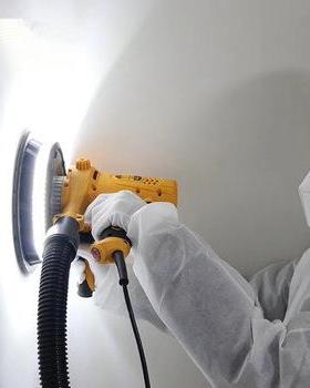 18M0M手提自吸尘短CTD柄打式磨机带环形LED灯