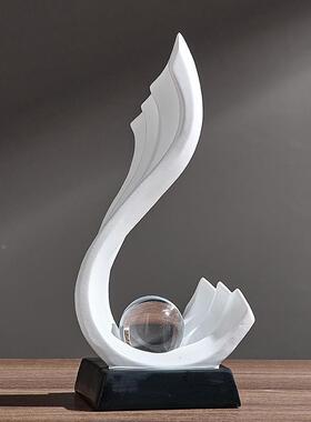 轻奢酒柜件视SHDK1703柜玄关家居装公饰品办电室摆风生水起客厅感