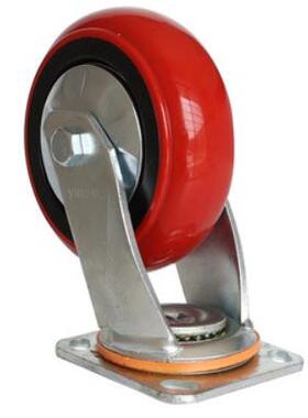 Y01重型6寸0重音型6寸向轮聚B氨酯静轮工业轮设备万向轮耐万磨微