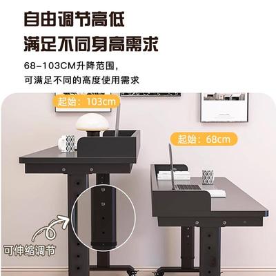 床边桌可移动懒人跨床桌阳台脑桌室靠墙学桌卧床尾MVN升降电习长