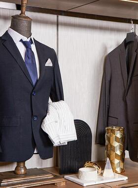 楼处样板房tb-65484衣帽间装饰摆件道具品软装家居男士衣柜间组售