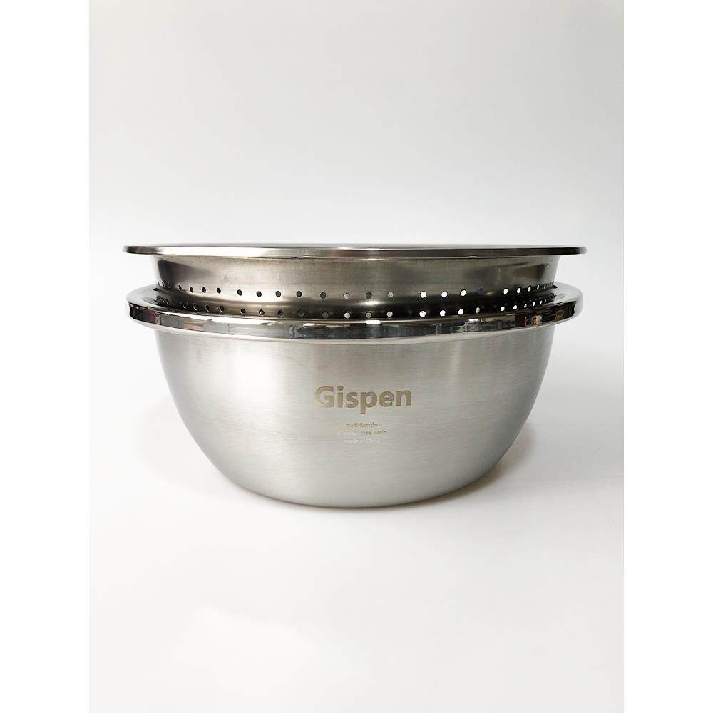 XMAN+ 库存多功能沥水盆不锈钢洗菜盆家用果篮和面烘焙料理水果盆