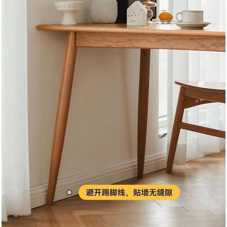 轩木桃木桌餐桌小683实户型全实木饭樱木家具现代简约韩式餐桌椅