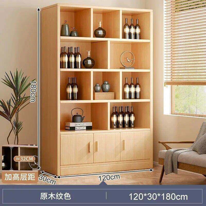 实木酒柜家用厅置物架展示柜商型用简约小客RRF玄关款靠墙新隔断