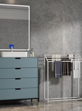 4层落浴室毛巾布架收生纳置物架TPY615卫间浴巾架抹挂架挂浴室收