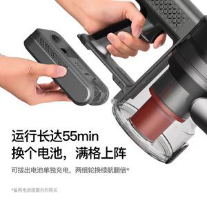 德尔玛吸尘器手持无家用大吸力除尘机V多C80能VC80功除螨便线携