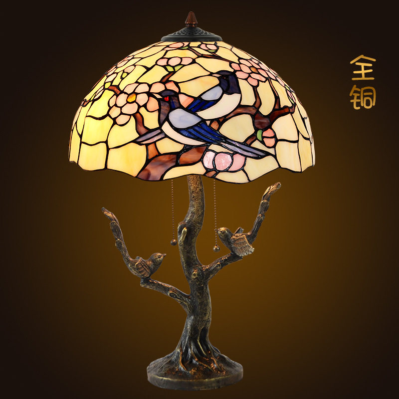 帝凡尼16寸喜鹊梅花装饰台灯
