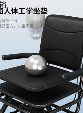 老人手推可坐折叠步JTF助代力购推物小车老年车四轮防摔可推小轮