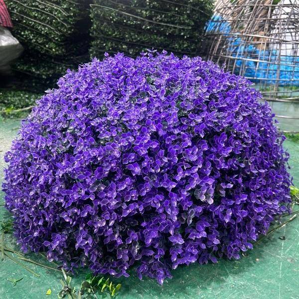 户外井盖遮装饰品遮尤加丑利草球米仿真塑挡料草球兰113草球黄杨