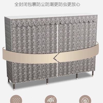 柜家用卧室简易组衣装结实耐用出房加厚布加粗CPJ钢架经济租型收
