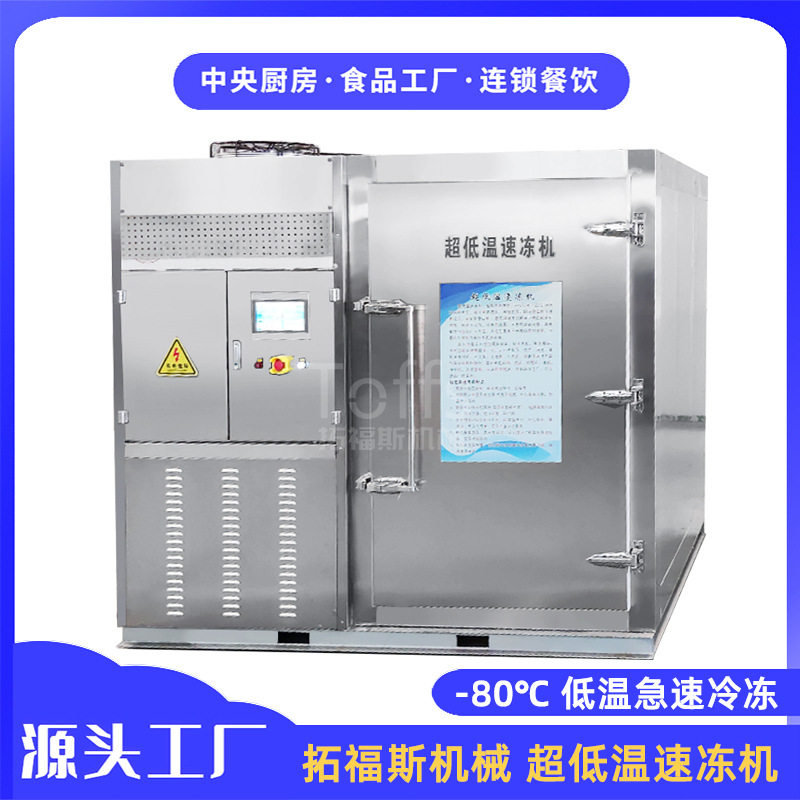 海鲜船冻活冻设备 海参鲍鱼超低温锁鲜速冻机 100kg/h急速冷冻柜
