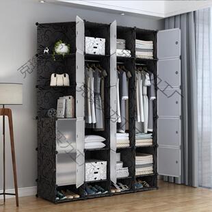 3简橱易衣柜布组装经型租Y房塑CZH料成济人实木布艺家用储物衣收