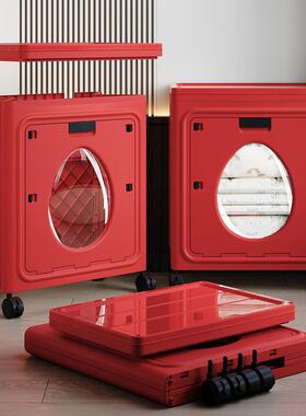 水滴门舱盒OAN收纳箱整理箱大容量换季物衣被子家用翻盖折叠储物