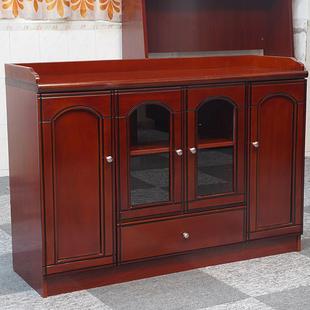 办室公式 茶水KUN柜矮柜中贴木皮地柜茶水柜储物餐柜边柜间隔柜