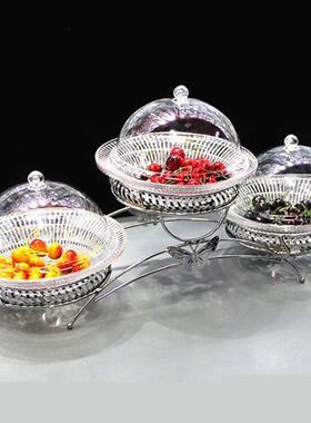 自助餐装饰摆件水果餐凉菜展盘厅餐具台器皿酒IEW店早餐摆台示置