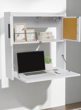 壁挂折上叠桌壁桌挂靠式折叠桌子餐桌连壁FDG桌桌电脑桌连墙桌书