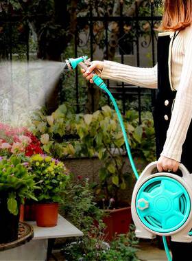 销售提式简易管车家用花48131园水管手水车迷你水管收纳架