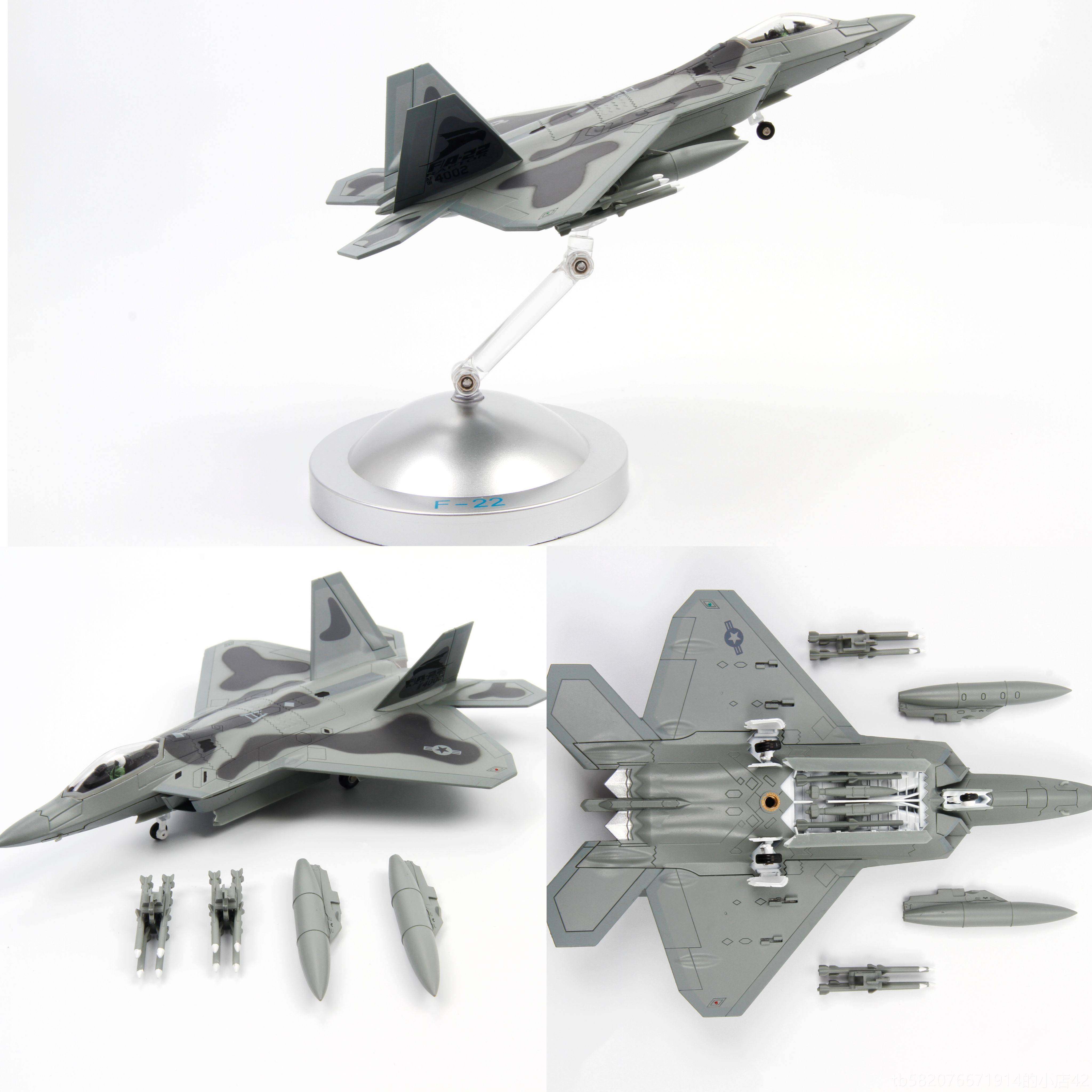 高档1:具10 0 f14f15战斗机合金模型人0造飞机玩饰品军事微缩摄装