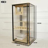 高档猫窝猫墅家用猫笼子实木猫别咪墅大型别室内猫柜全景豪猫华玻