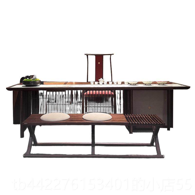 正品中式茶桌宋氏泡茶美学实木茶台黑胡桃木岩板新桌简约现代办公,商业/办公家具,茶台/茶桌,淘宝优惠券,粉丝福利购,淘宝优惠卷