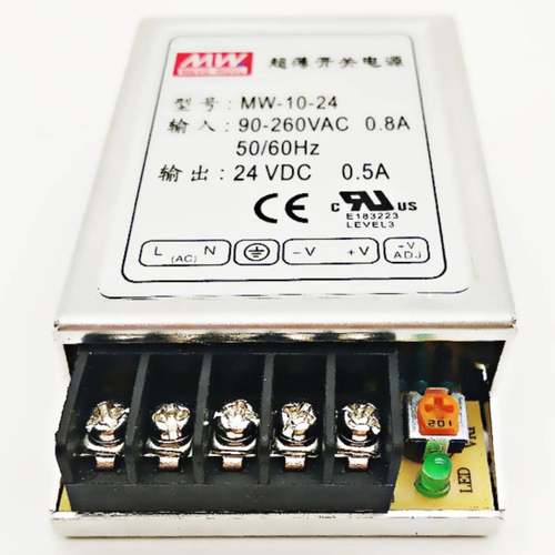 高档Mean Wel0l开关源Mw-1W-5V/2关A 20W超薄开电源/12V24电V全国
