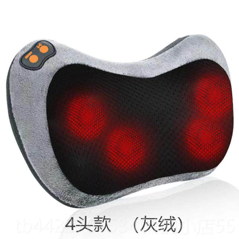 正品肩颈部颈椎按摩器仪部多功能全身背电部腰车载靠垫动头抱枕部