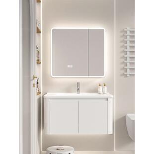 浴室柜太空铝陶瓷一体盆洗漱台卫生间洗手池洗脸柜组合卫浴包安装