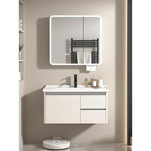 古太牧蜂窝铝浴室柜组合陶瓷一体洗手盆洗脸池卫生间洗漱台面盆柜