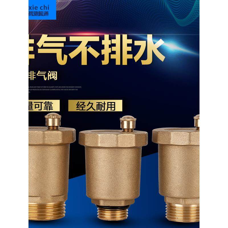 自动排气阀集中供热暖气片4分6分1寸自动放气阀地暖分水器排气阀