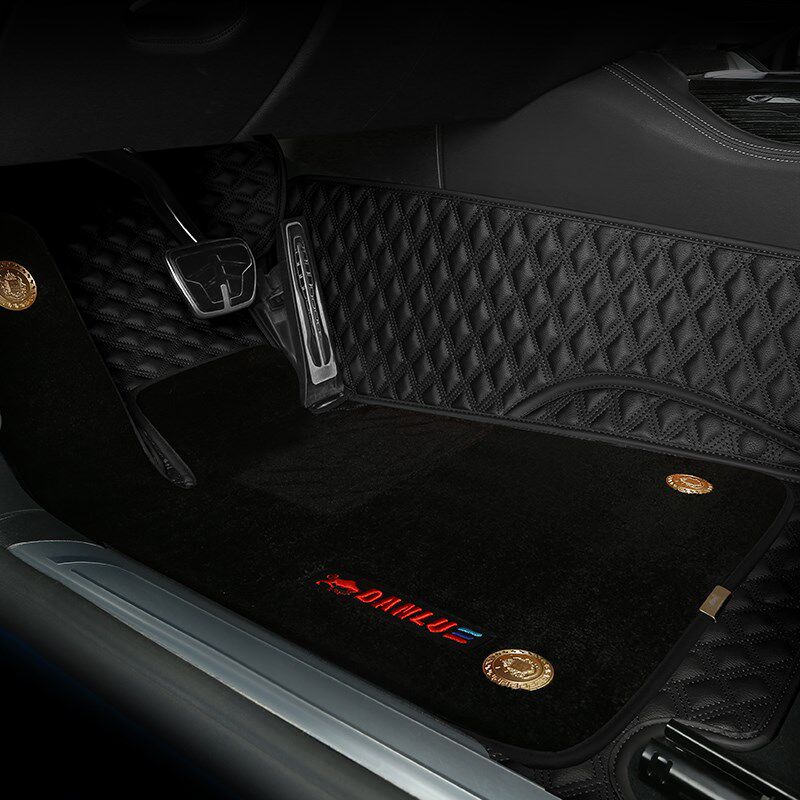 2023新款墨绿色 激情红 酒红色 少女粉 卡宴橘专用汽车脚垫全包围