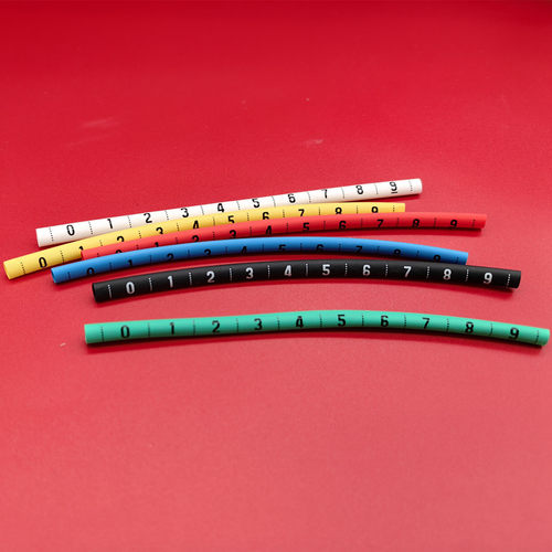 定制热缩管号码1-60MM电工电线标识套管数字0-9英文汉字符号白色