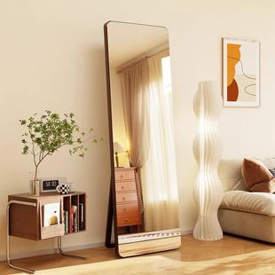 无边框实木落地大镜子家用全身穿衣镜女生卧室服装 店试衣镜挂墙式